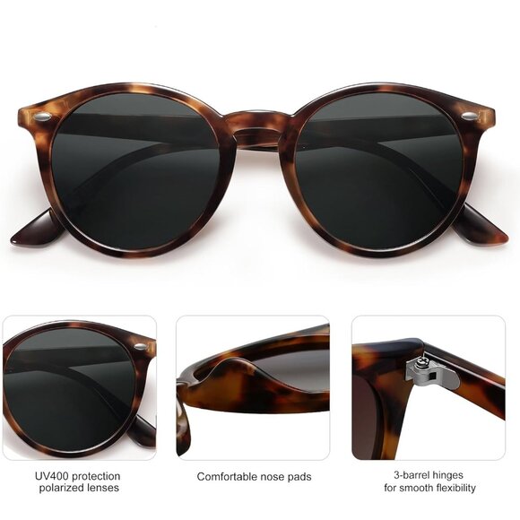 Polarized TAC Retro Round Sunglasses for Men and Women - Stylish Eye Protection main image 4